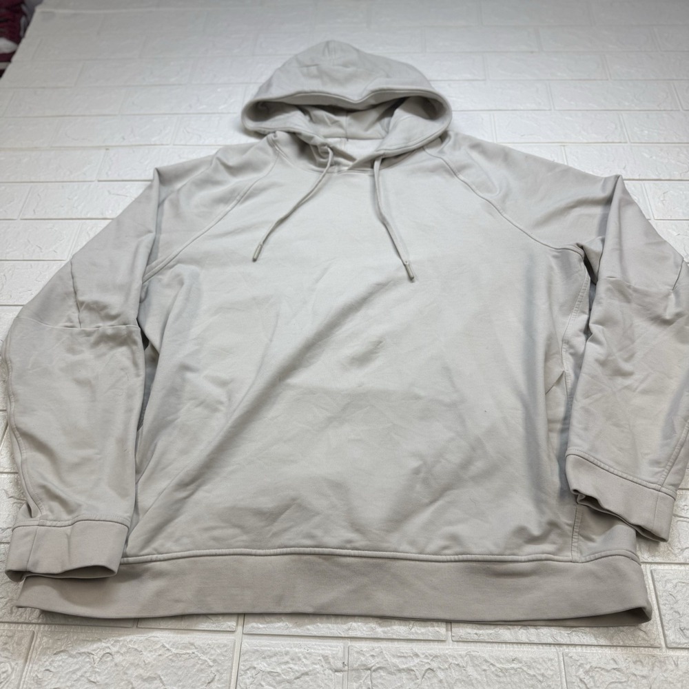 Lululemon Hoodie Mens XXL Beige Pullover Sweatshirt scuba